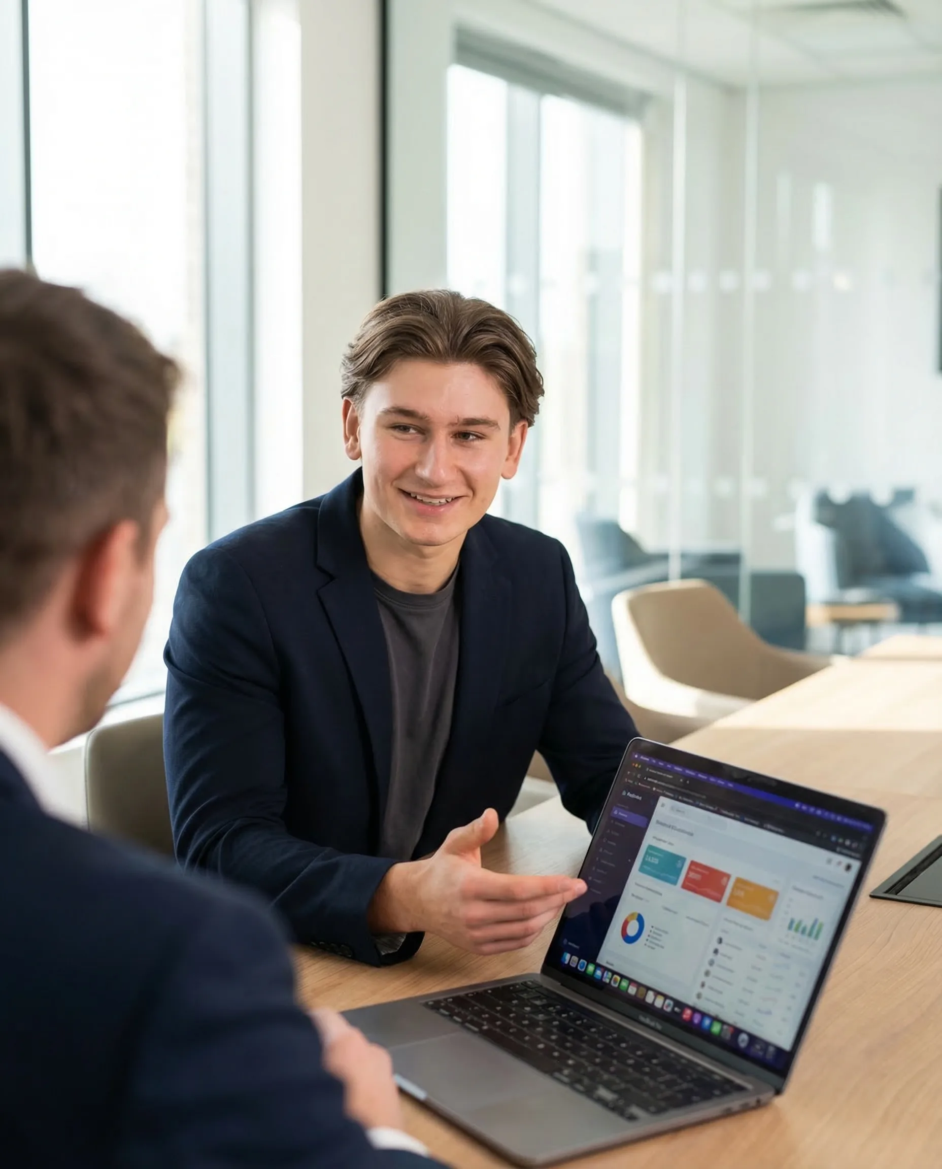 Rick in client meeting