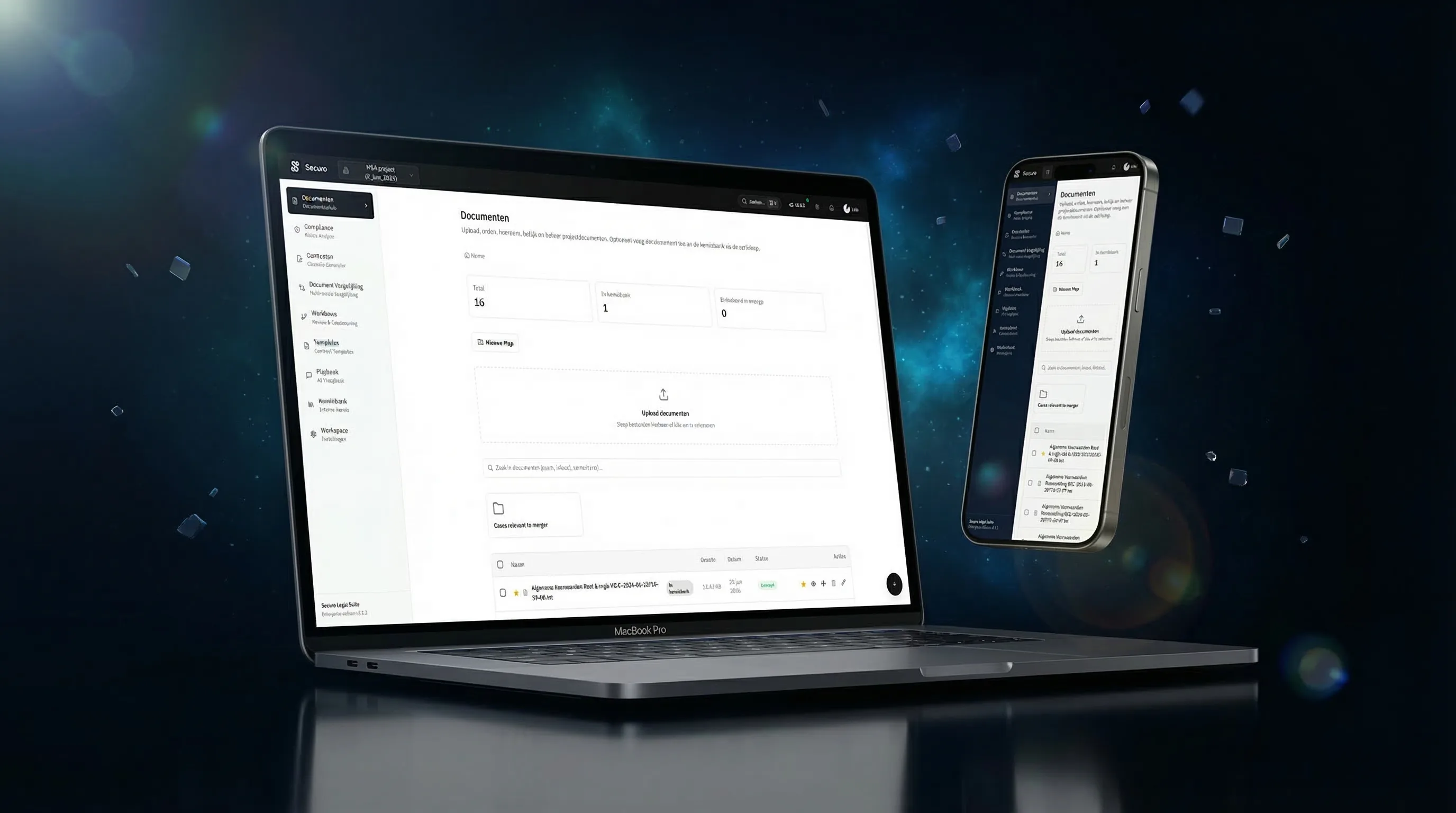 Securo Legal Suite dashboard